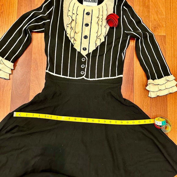 Moschino tuxedo-effect wool knitted dress - Picture 5 of 5